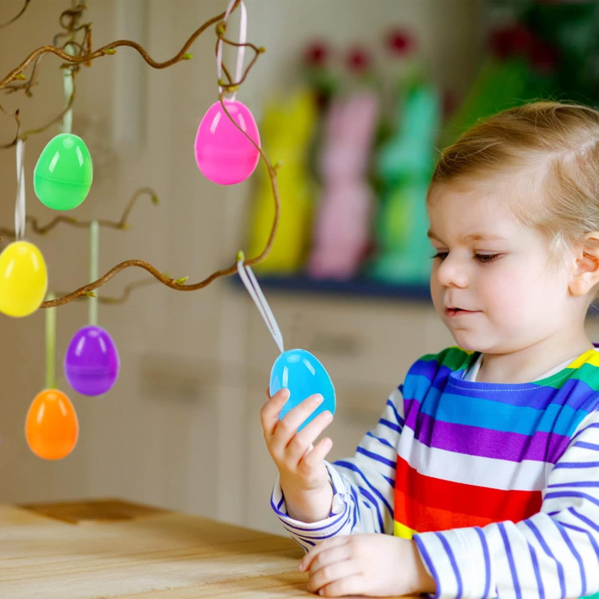 Abakuku 1000-pack plastic eggs for versatile Easter celebrations