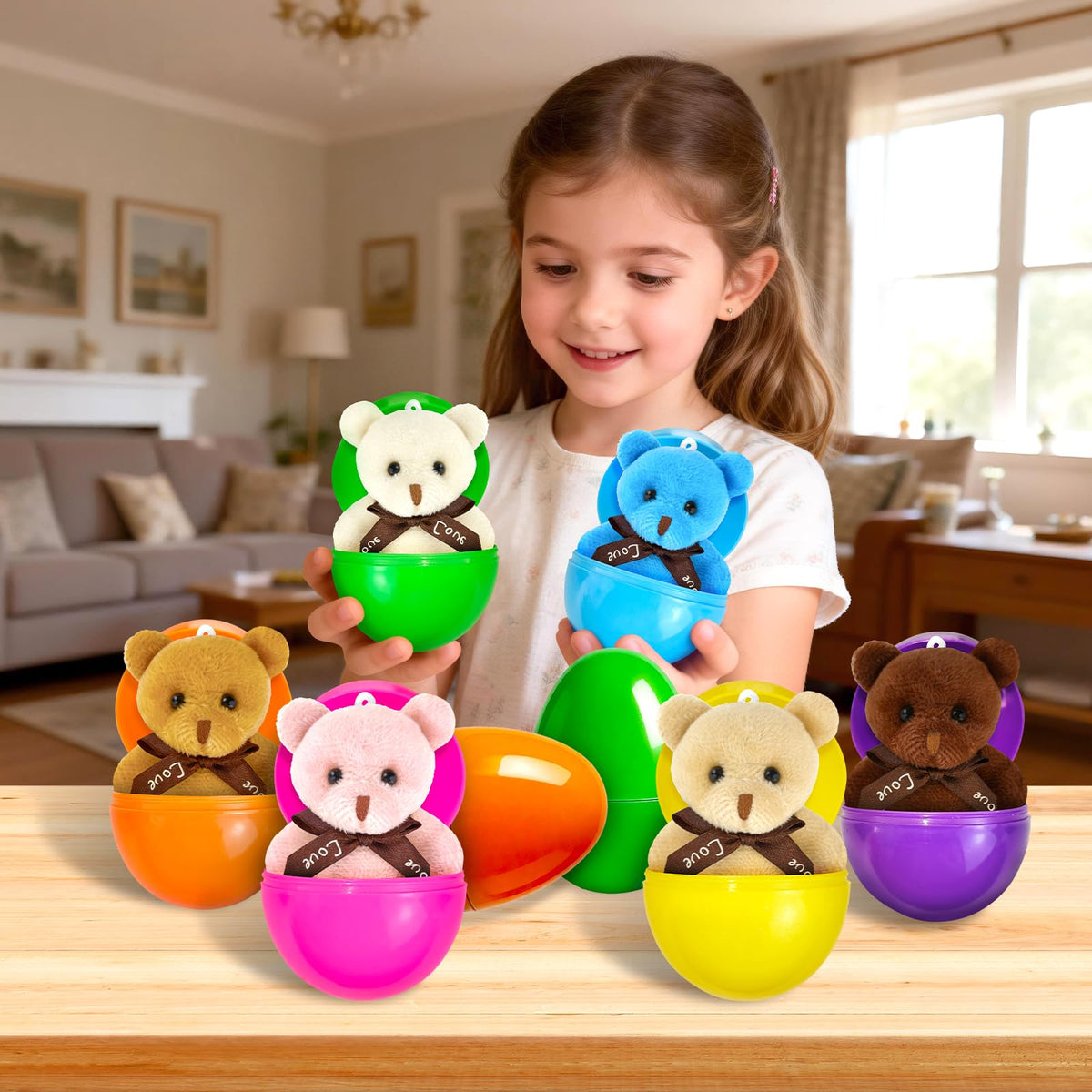 Abakuku party favors and gift bags with colorful eggs