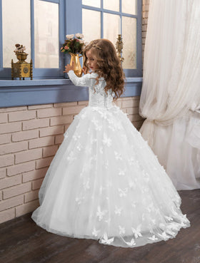 ABaoWedding Lace long sleeves close-up highlighting delicate design