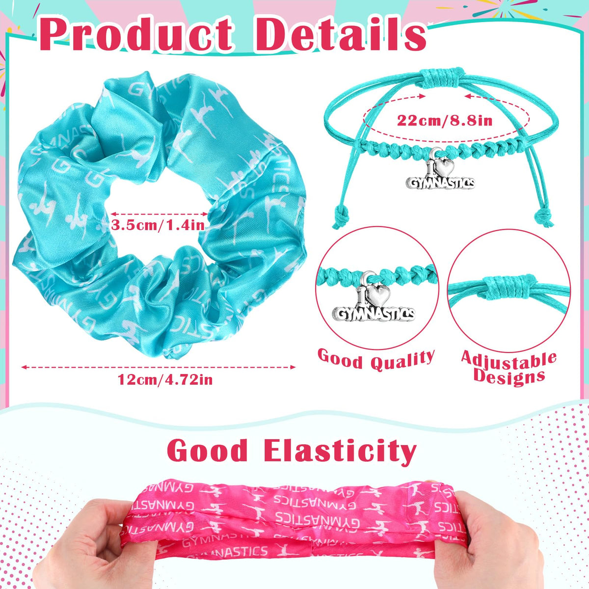 Abbylike gymnastics bracelet adds a colorful keepsake kids can treasure.