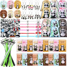 Abbylike panda silicone wristbands worn as a stylish party accessory for kids