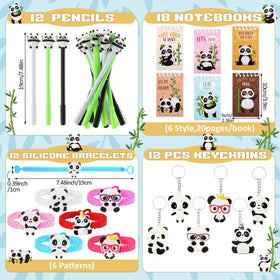 Abbylike panda drawstring bags ideal for treats and favors at celebrations