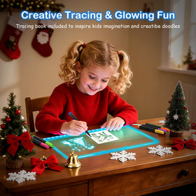 ABCOOL LED drawing board kid drawing session with family fun