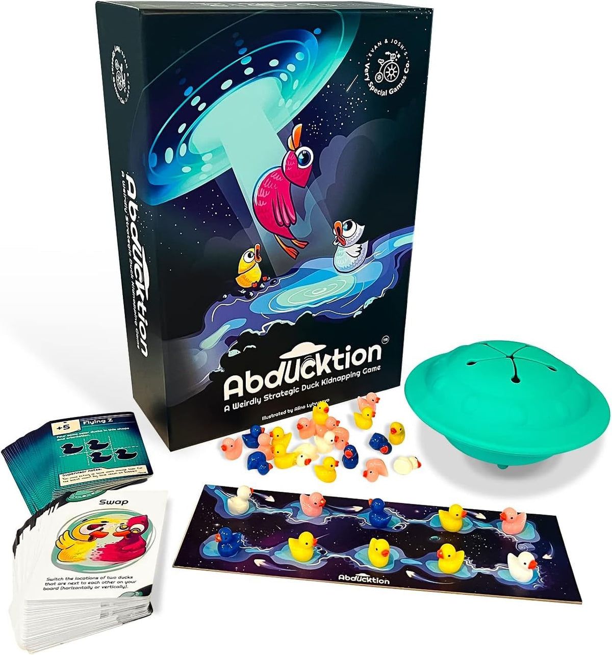 Abducktion 80 adorable ducks ready for quick strategy play