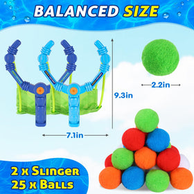 ABEAMIX kids playing water balloons in pool promotes safe summer fun.