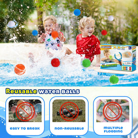 ABEAMIX ready-to-use water balloons ideal for summer parties.