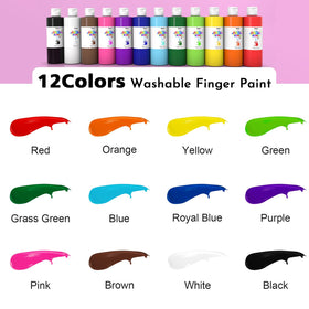 ABEIER 12-vibrant-colors palette promotes creative mixing and exploration