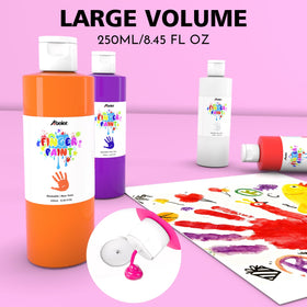 ABEIER creamy-texture finger paints glide smoothly for easy doodling