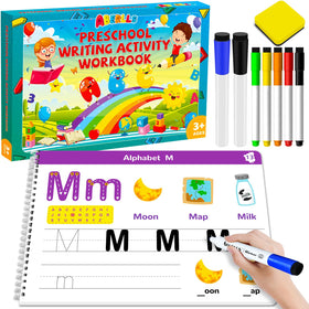 ABERLLS handwriting practice book cover for kids, inviting early writing exploration