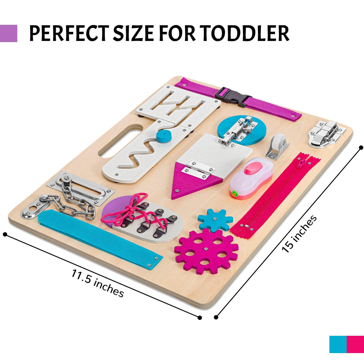ABERLLS Busy Board button activity enhances grip for daily tasks