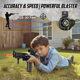 Abifny EVA soft bullets provide safe, lightweight play.