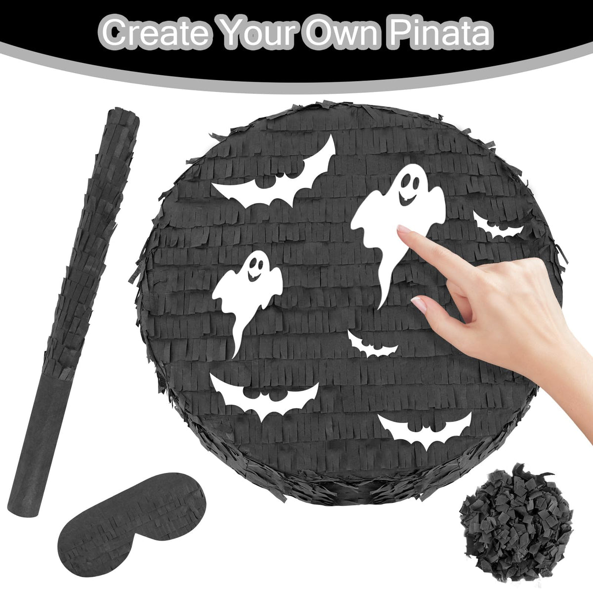 Abilat pinata top hole ready for quick filling before play.