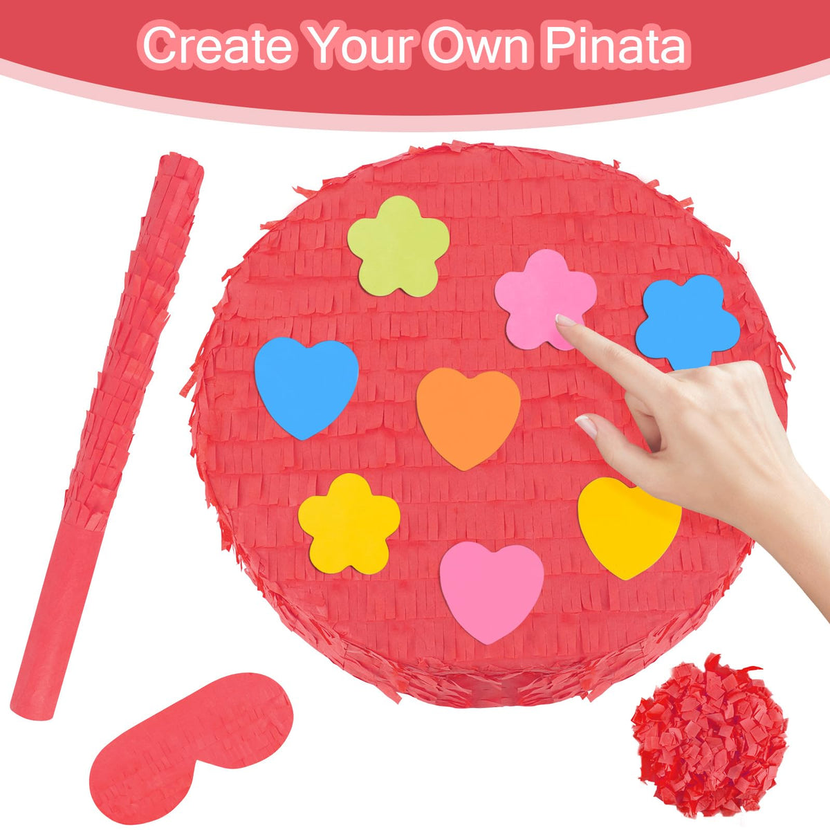 Abilat pinata fill opening makes candy and confetti easy to load.