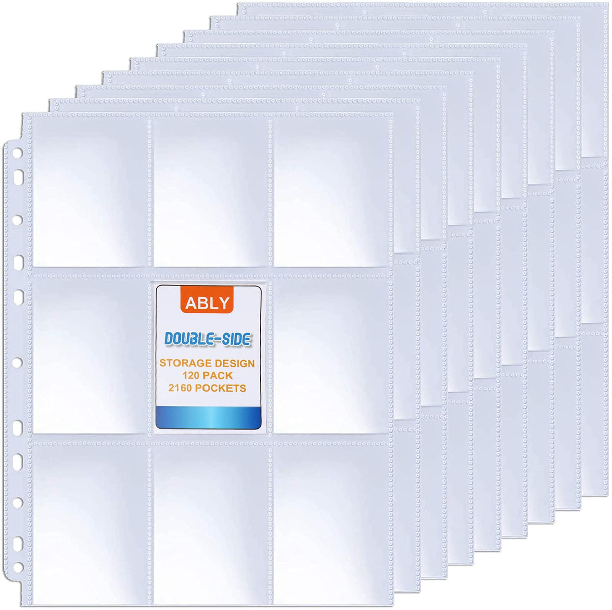 ABLY 120-page double-sided pages front view for organized storage