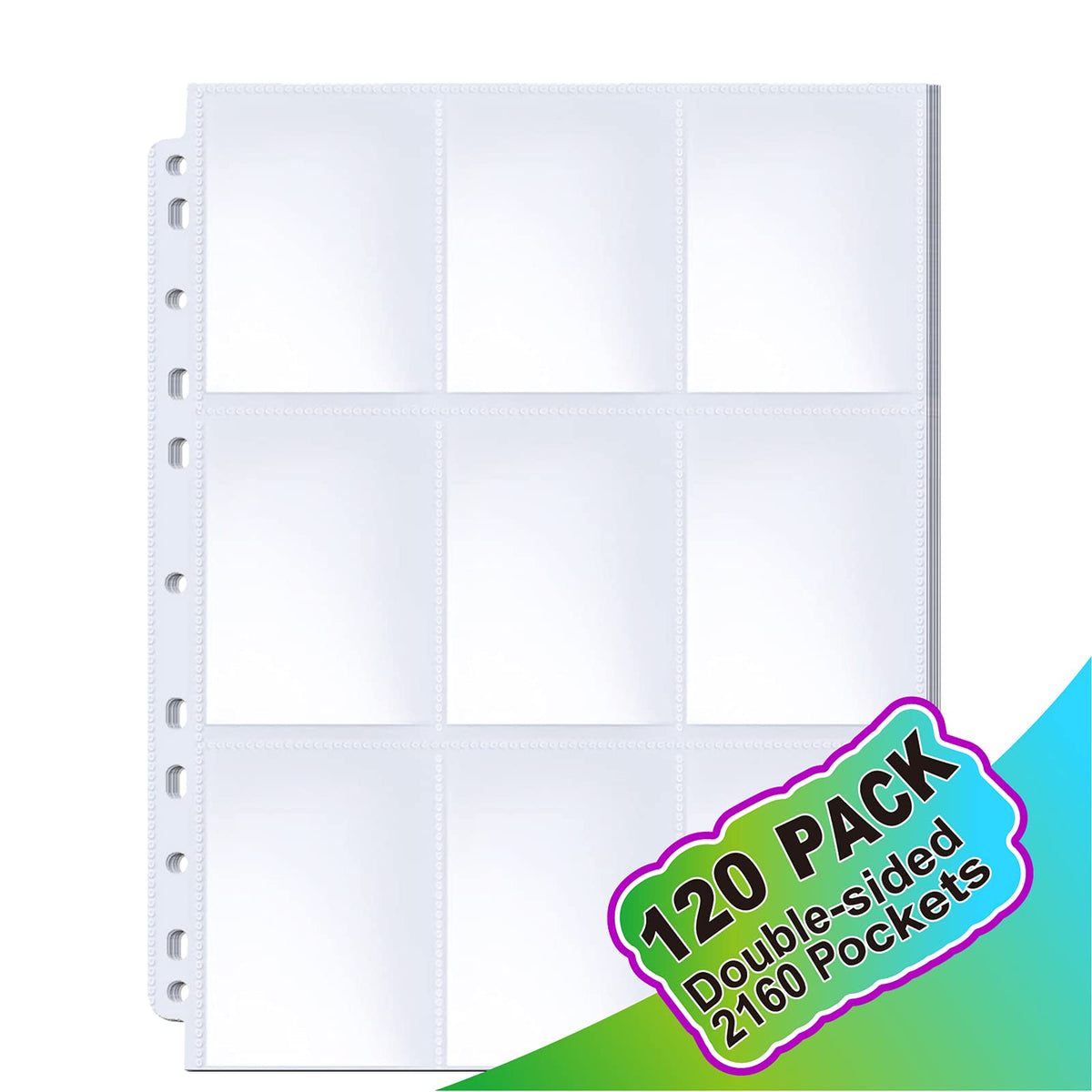 ABLY 9-pocket per side layout ideal for dense card collections