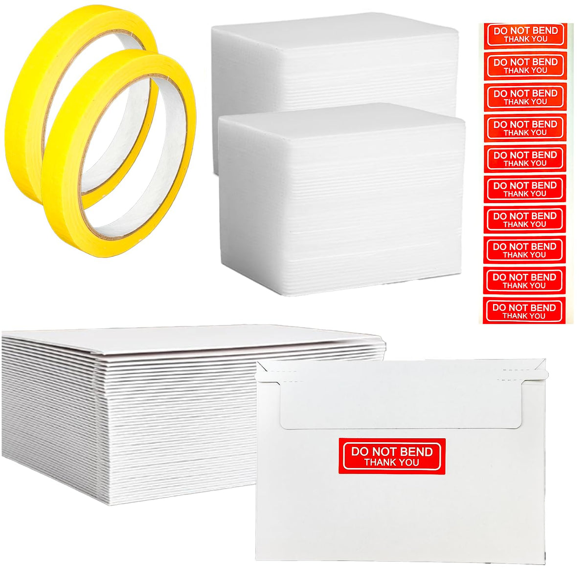abobwey 50-set envelope mailers for safe card shipping