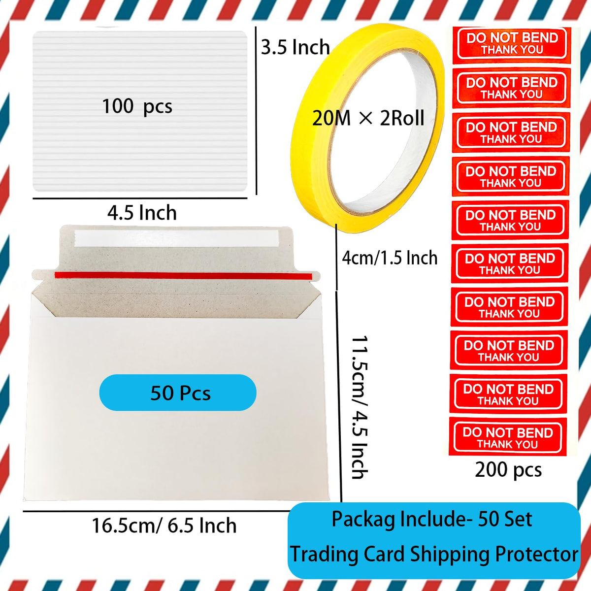 abobwey card protectors 3.5x4.5 inches keep cards secure during transit