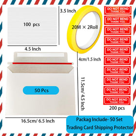 abobwey card protectors 3.5x4.5 inches keep cards secure during transit