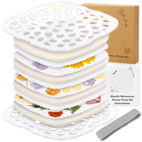 Aboofx microwave flower press plates, compact and efficient for quick DIY drying.