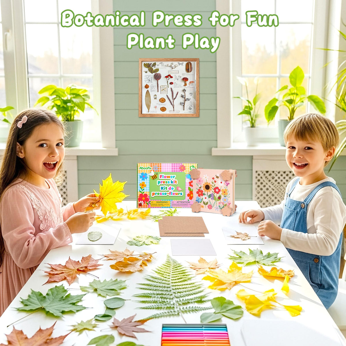 Aboofx pressed flower kit includes drying papers for neat, flat blooms and lasting keepsakes.