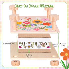 Aboofx kit with greeting cards offers ready surfaces to showcase pressed flowers beautifully.