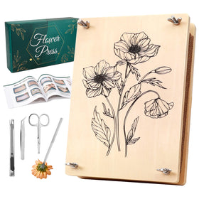 Aboofx large flower press kit box view for gifting and craft projects