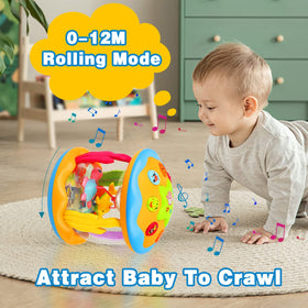 Aboosam crawling-toy-light-music encourages movement and sensory engagement.