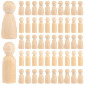 ABuff dad peg doll blank figure, ideal for painting and dress-up play.