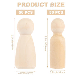 ABuff mom peg doll blank figure, perfect for customization with fabrics.