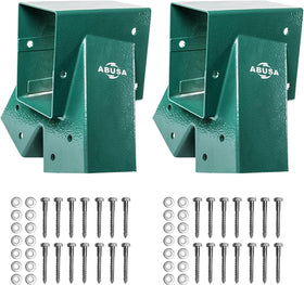 ABUSA green A-frame brackets shown for quick DIY installation.