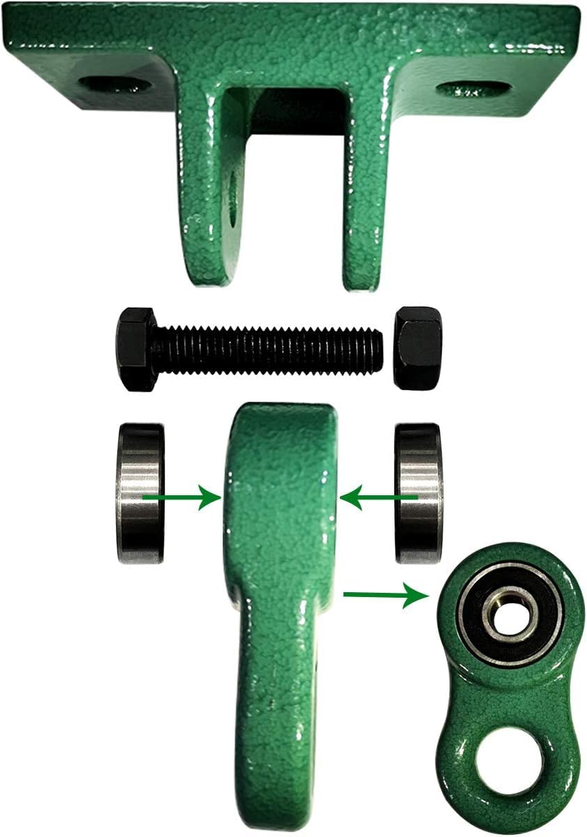 ABUSA green swing seats offering comfortable, durable seating.