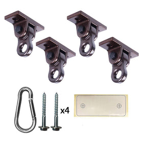 ABUSA heavy-duty bronze swing hangers package front, ready for outdoor installations.