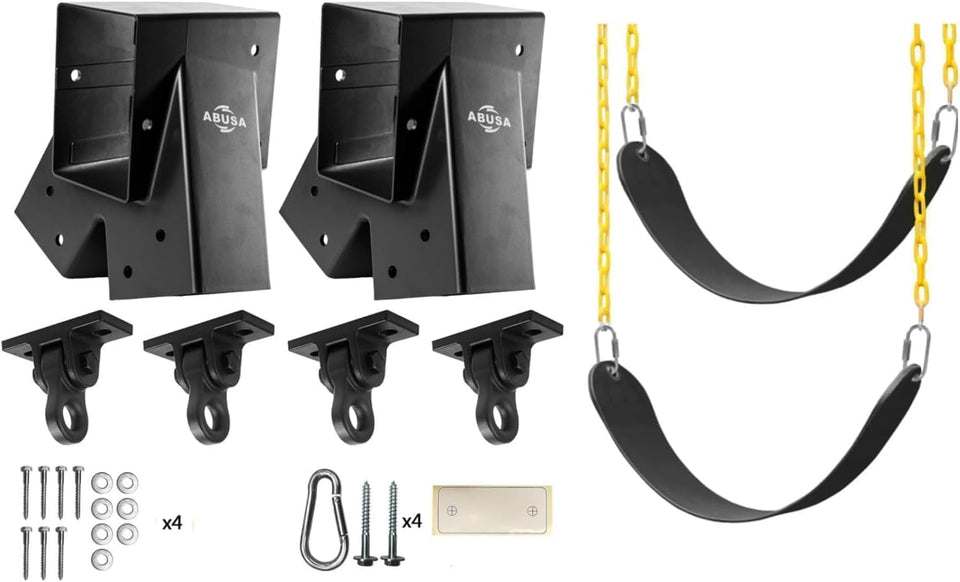 ABUSA heavy-duty swing brackets for backyard installation