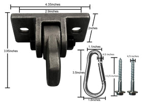 Versatile ABUSA hanger kit with installation hardware for quick setup