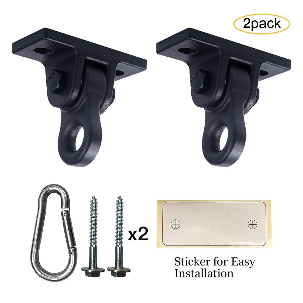 ABUSA rust-free aluminum swing hangers resist weather.