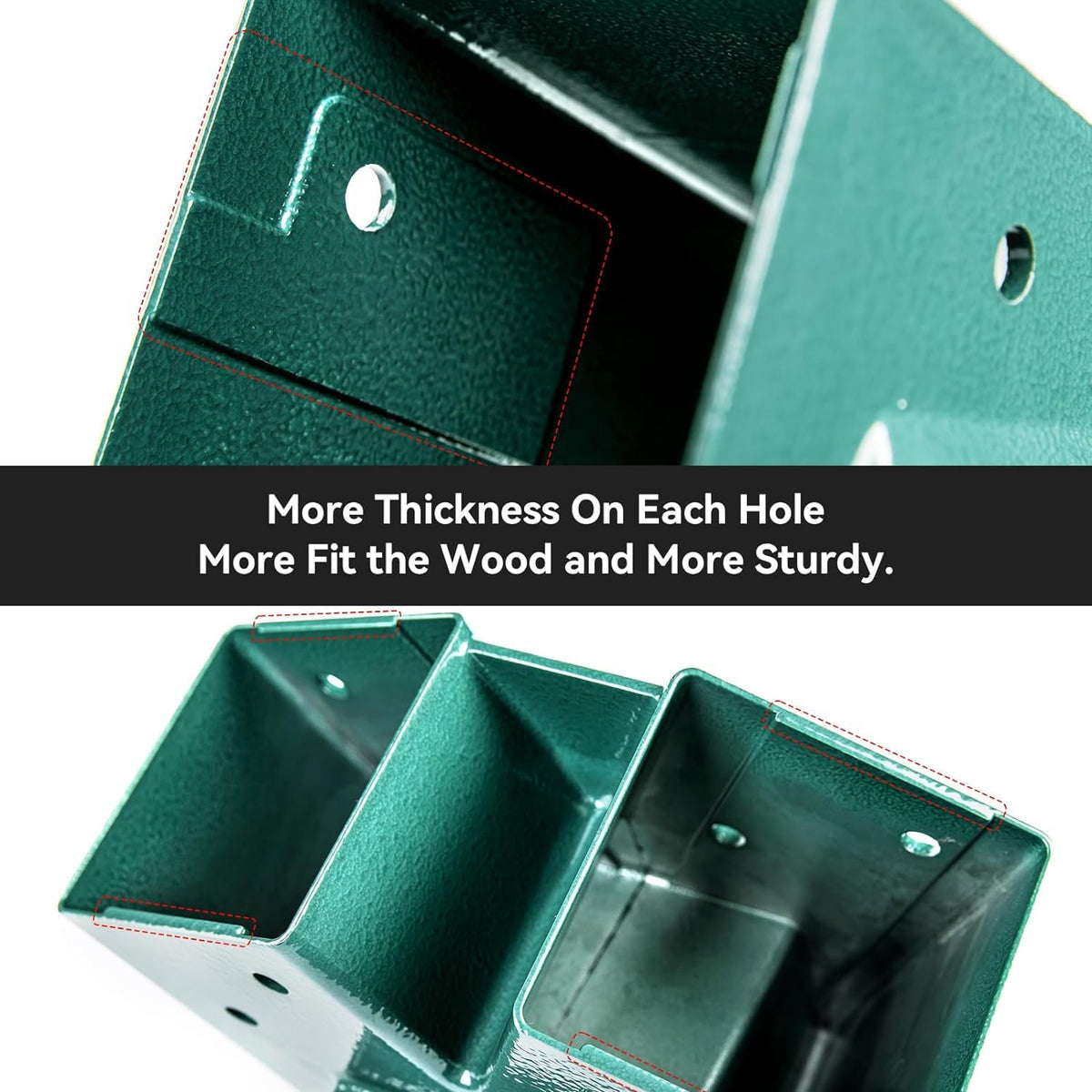 ABUSA integrated-molding brackets for stable, rust-free framing.