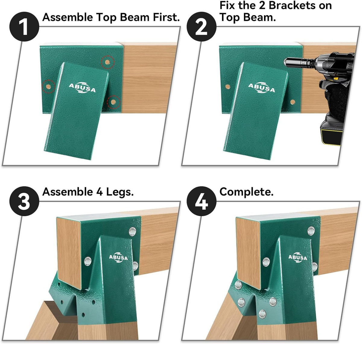 ABUSA spare brackets support easy replacements and upgrades.