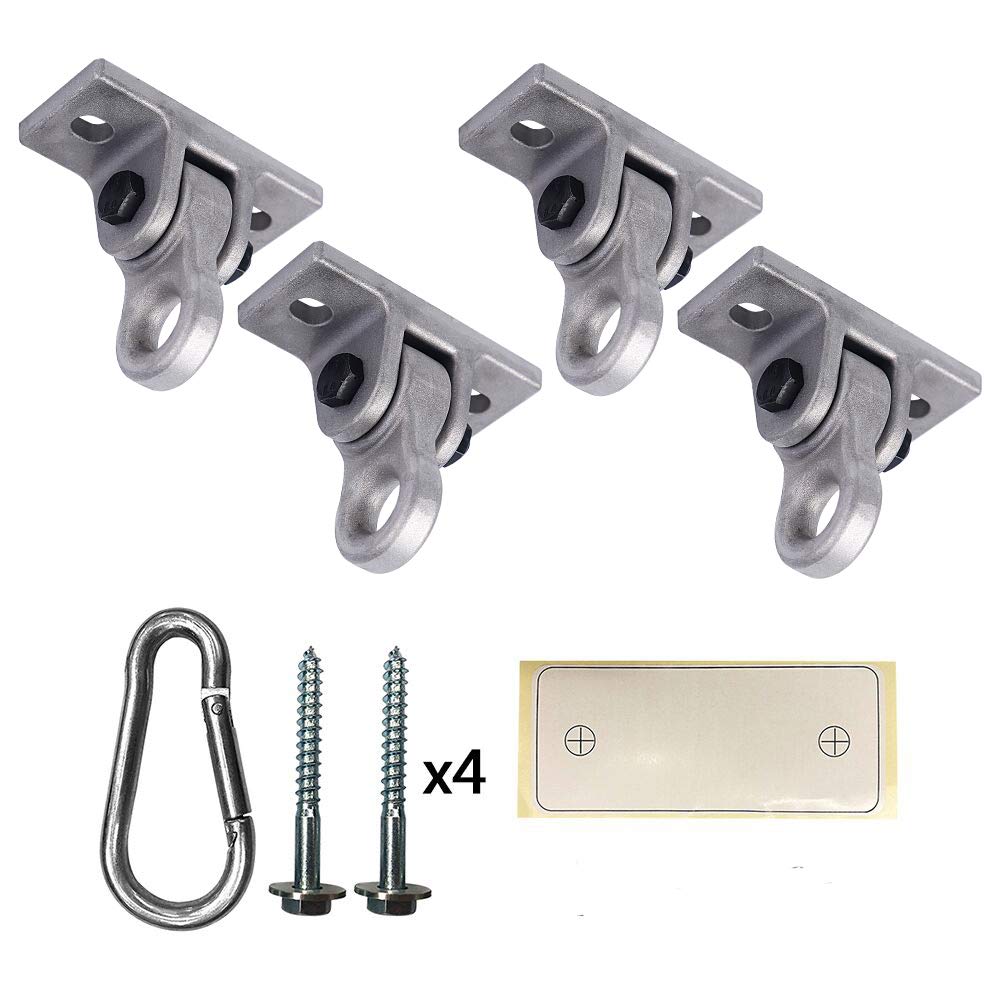 ABUSA heavy duty swing hangers in white finish with hardware.