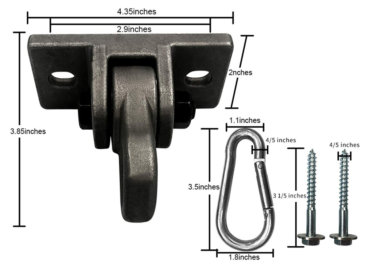 ABUSA swing hangers with precision bearings for smooth rotation.