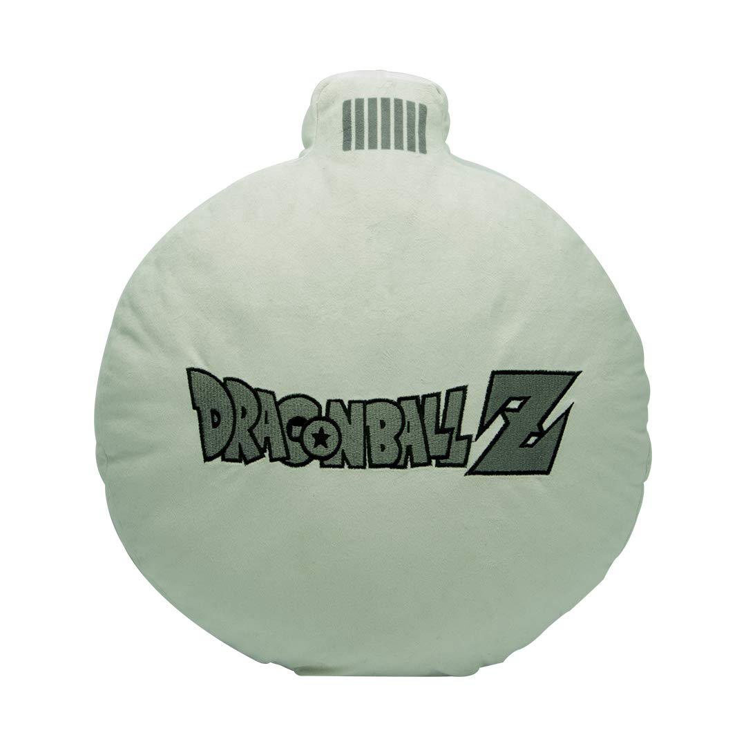 ABYSTYLE Dragon Ball Z radar cushion side angle, cozy couch use.
