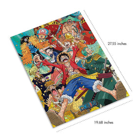 ABYSTYLE Monkey D. Luffy puzzle image, popular collectible after completion.