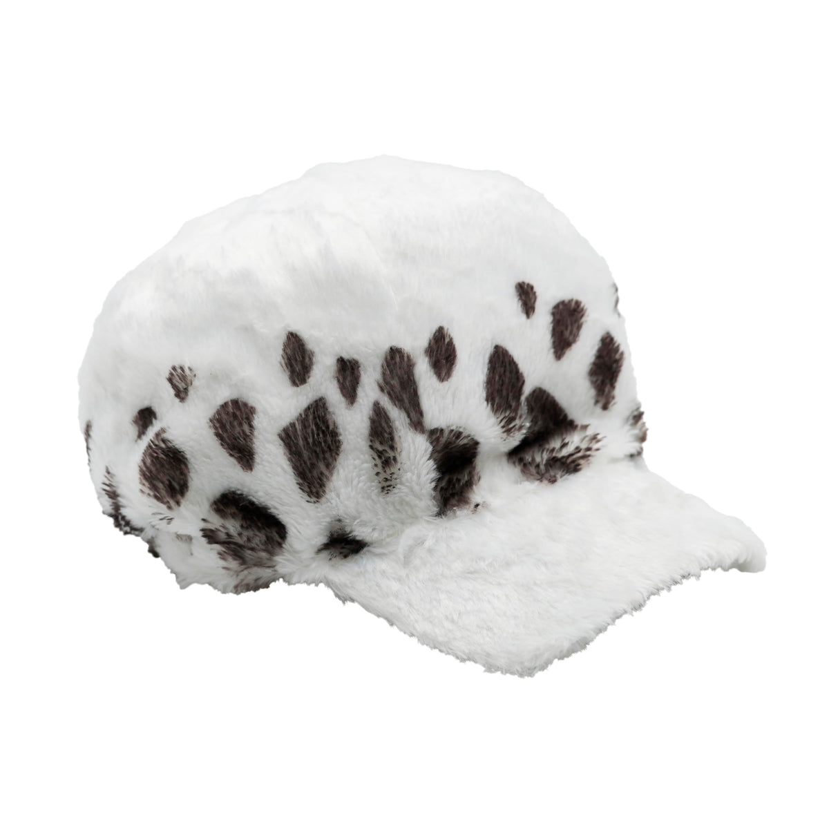 ABYSTYLE Trafalgar Law cap front view showing white speckled pattern for cosplay