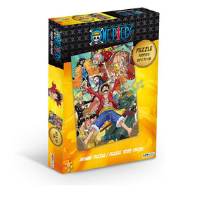 ABYSTYLE Zoro and Nami puzzle scene, perfect for anime fans.