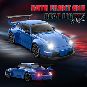 ACAMMZAR RC drift car 1:24 drifting tires enable smooth slides.