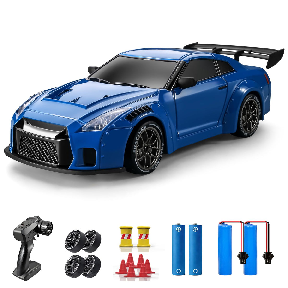 ACAMMZAR RC Drift Car 1:24 scale delivers lively indoor drift action.
