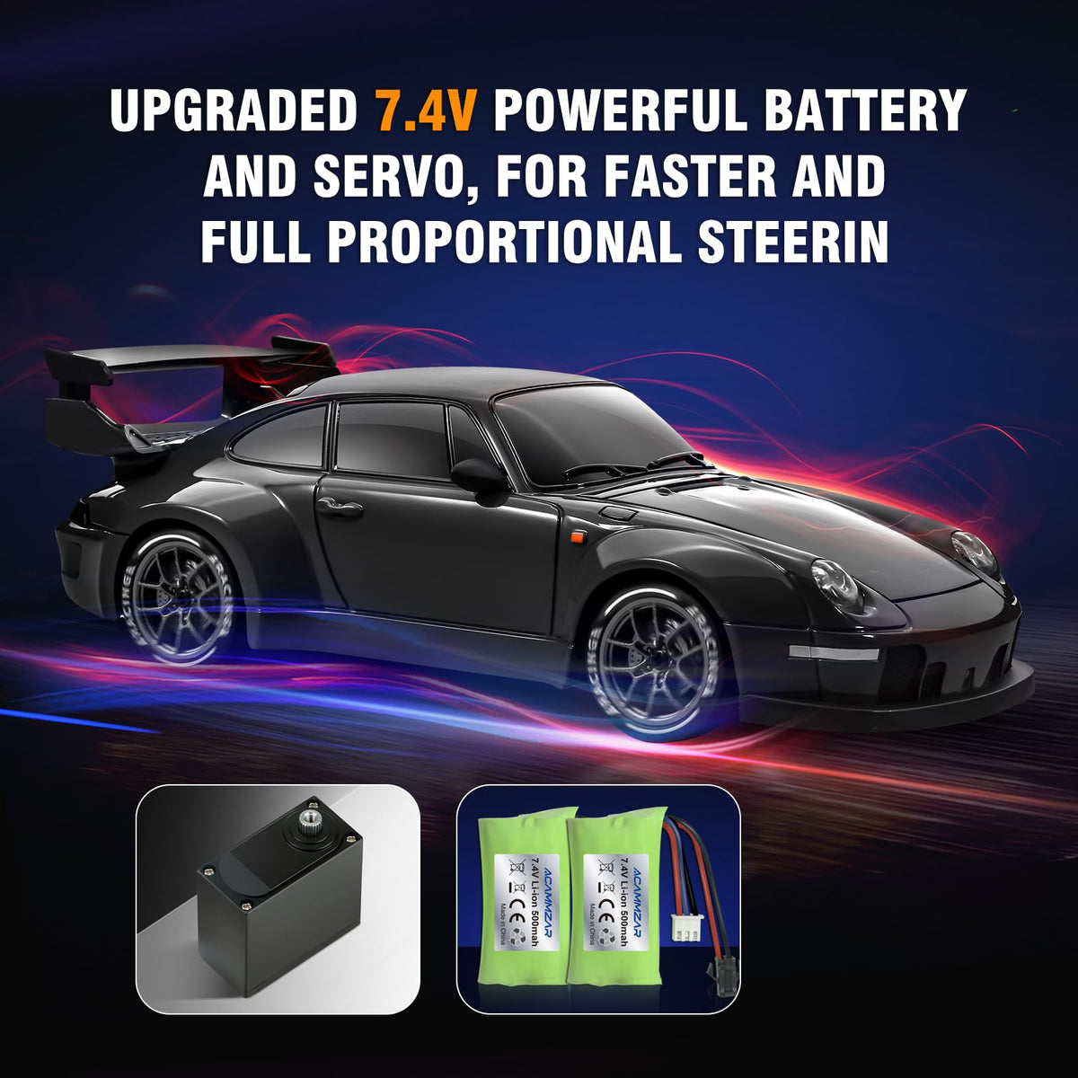 ACAMMZAR RC Drift Car Pro battery pack for longer sessions