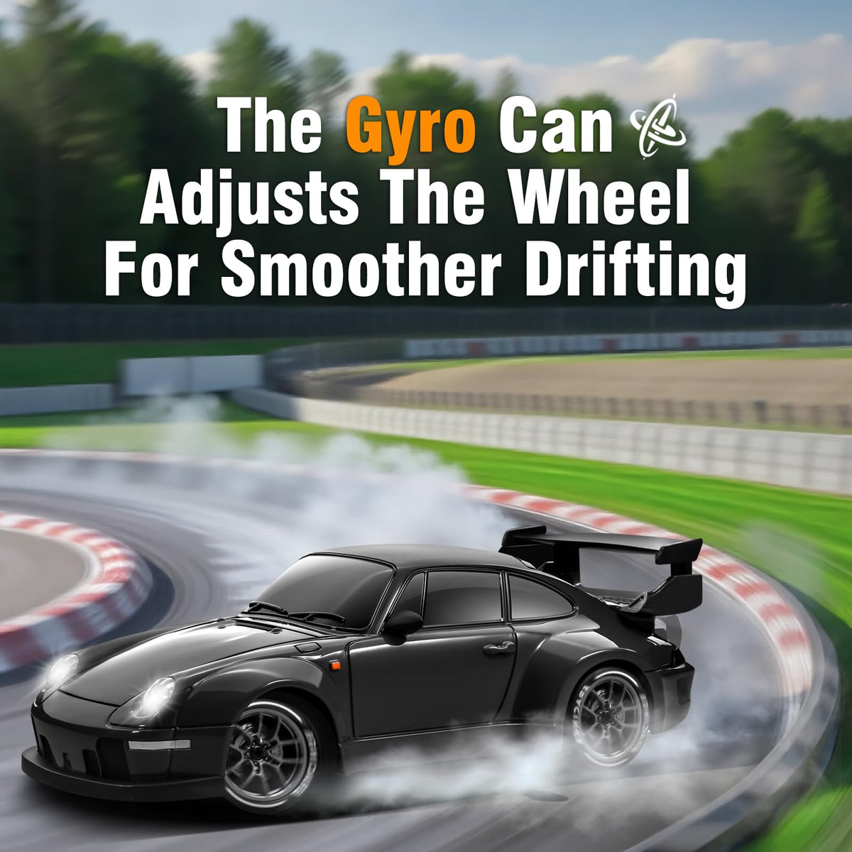 ACAMMZAR RC Drift Car Pro gyro detail for smoother turns