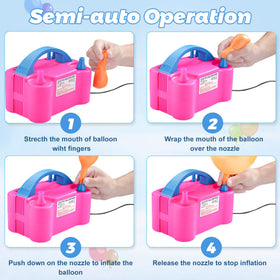 Acclsoop balloon clip set keeps balloons secure during assembly.