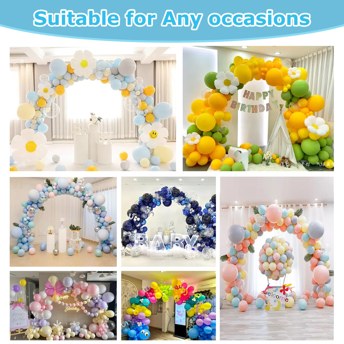 Acclsoop gender reveal decor ready-to-use for memorable photos.
