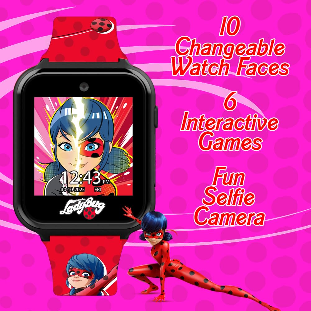 Accutime Miraculous kids watch selfie camera captures kid moments.
